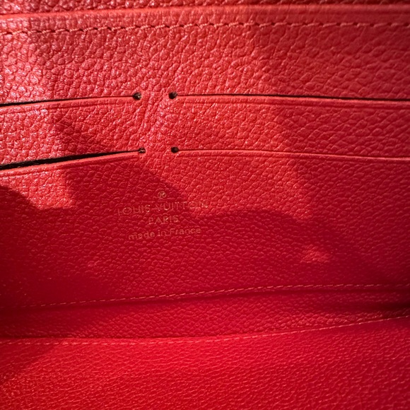 LOUIS VUITTON Empreinte Monogram Zippy Wallet in Red Leather SP4103 - Picture 6 of 15